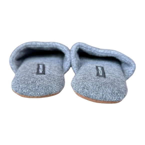 Naked Cashmere Love Mule Slippers in Smoke Gray with Silver Heart Size Medium - Picture 6 of 14